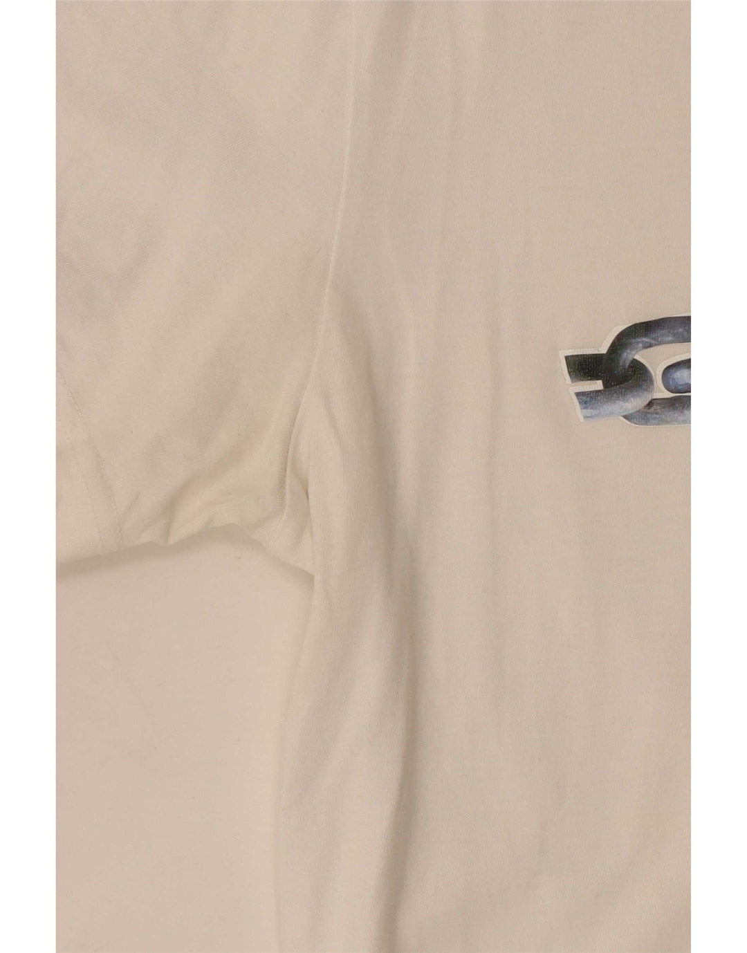 Diesel Mens Graphic T-Shirt Top Medium White Cotton