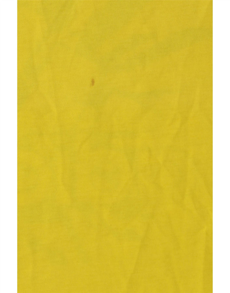 ADIDAS Boys Climalite Graphic T-Shirt Top 15-16 Years Yellow Cotton Vintage Adidas and Second-Hand Adidas from Messina Hembry 