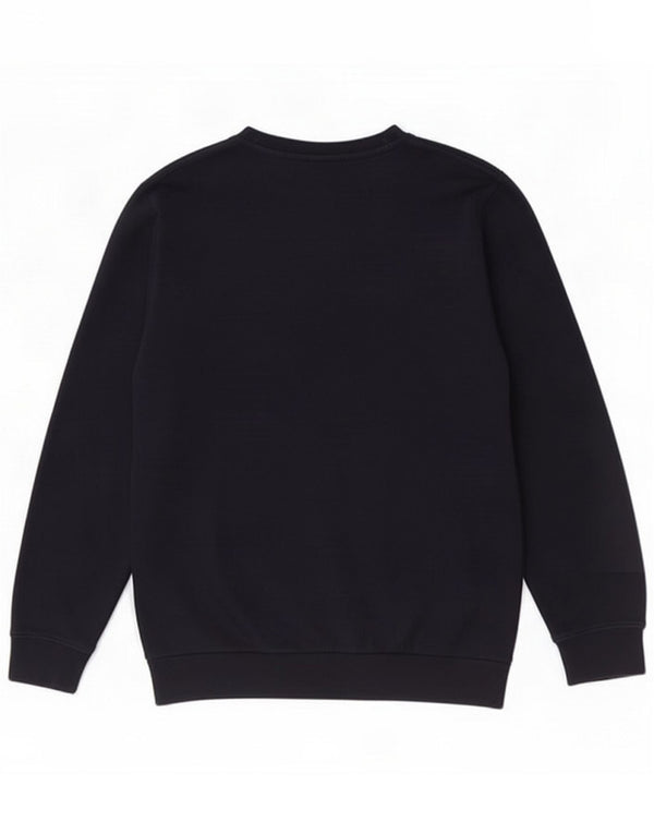 Champion Boys Graphic Sweatshirt Jumper 11-12 Years Large Navy Blue Cotton