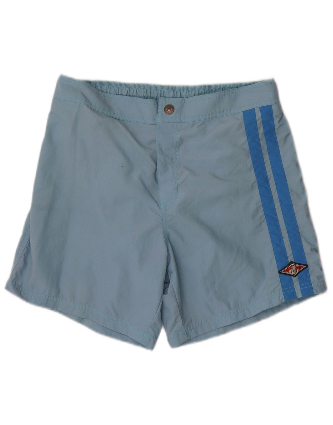 Bear Mens Swimming Shorts Medium  Blue Nylon