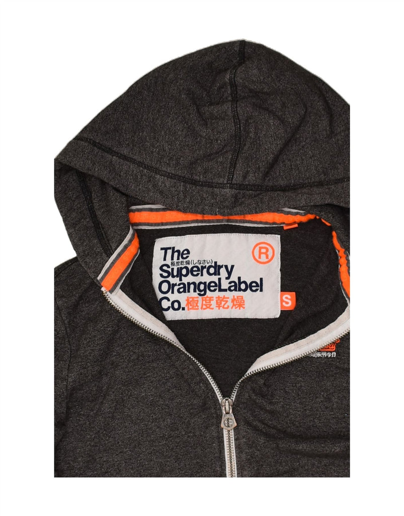 SUPERDRY Mens Zip Hoodie Sweater Small Grey Cotton | Vintage Superdry | Thrift | Second-Hand Superdry | Used Clothing | Messina Hembry 