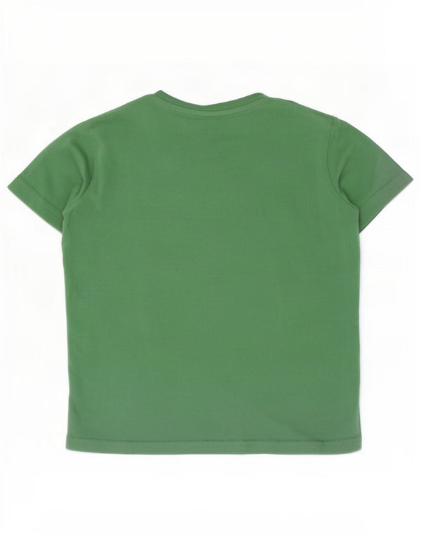 Champion Boys Graphic T-Shirt Top 7-8 Years Small Green Cotton
