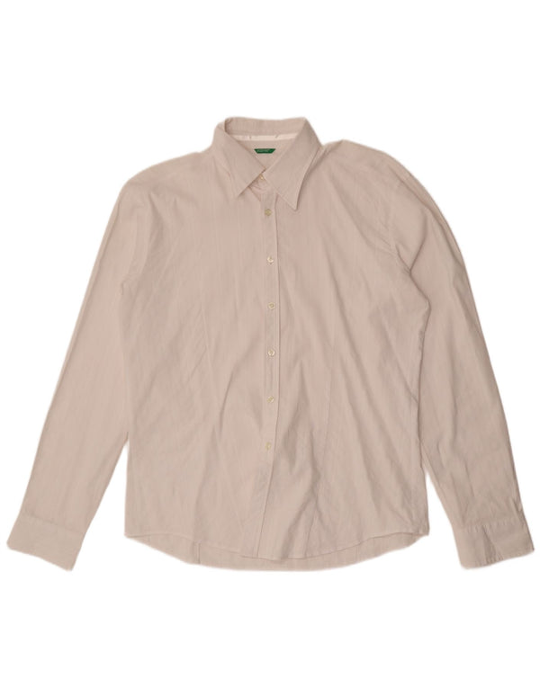 BENETTON Mens Shirt Large White