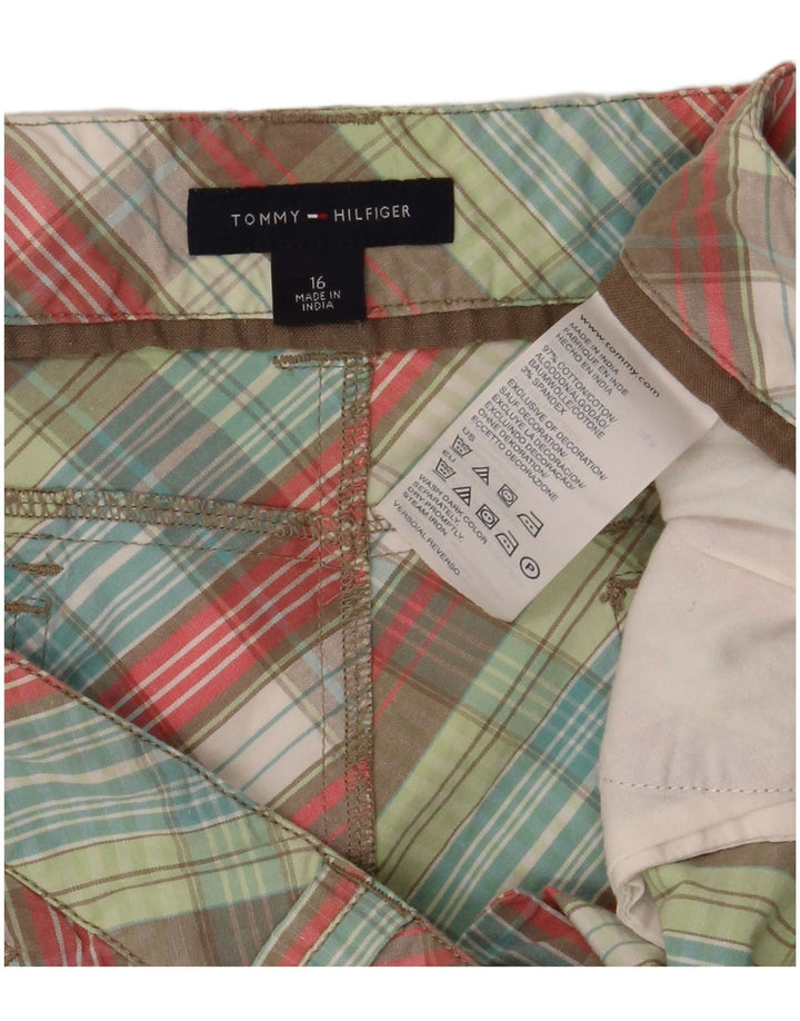 TOMMY HILFIGER Girls Straight Skirt 15-16 Years W28  Multicoloured Check