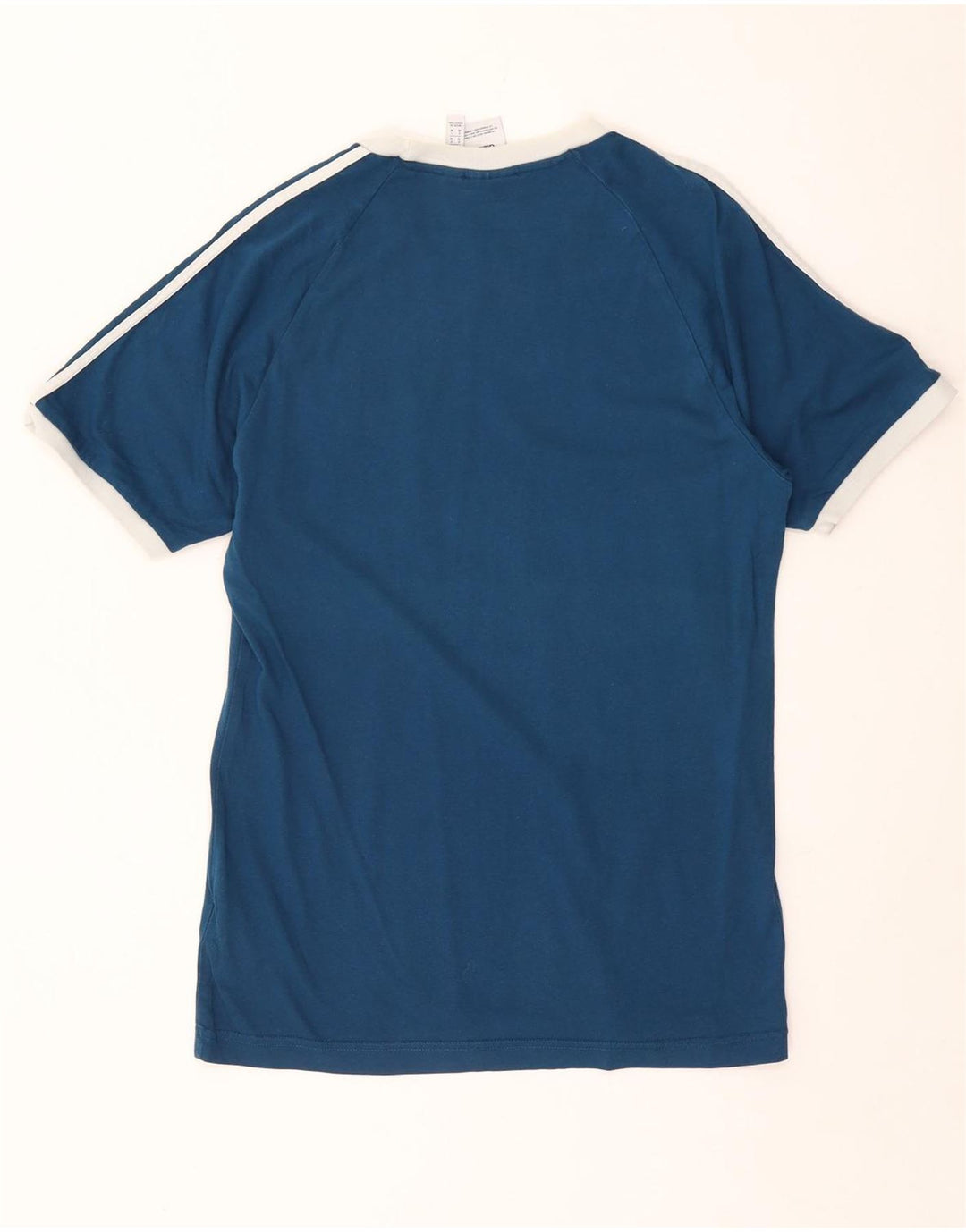 Adidas Mens T-Shirt Top Medium Blue Cotton