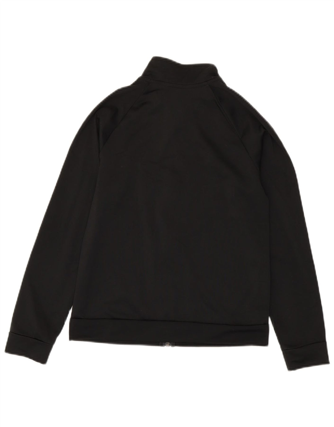 Adidas Boys Tracksuit Top Jacket 11-12 Years Black Polyester