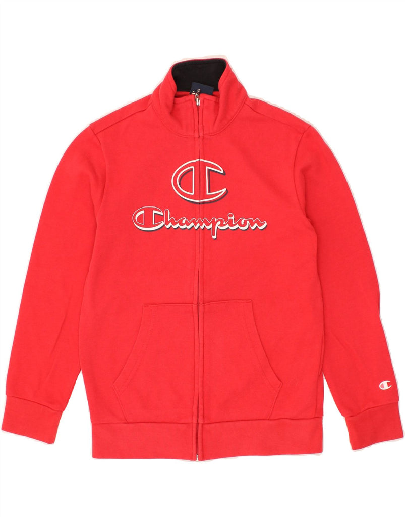 CHAMPION Boys Graphic Tracksuit Top Jacket 9-10 Years Medium  Red Cotton | Vintage Champion | Thrift | Second-Hand Champion | Used Clothing | Messina Hembry 