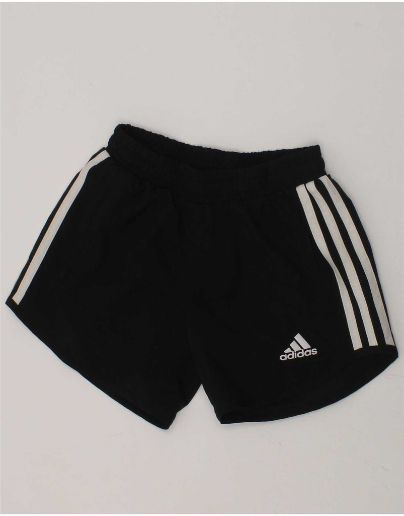 ADIDAS Boys Aeroready Graphic Sport Shorts 7-8 Years Black Polyester Vintage Adidas and Second-Hand Adidas from Messina Hembry 