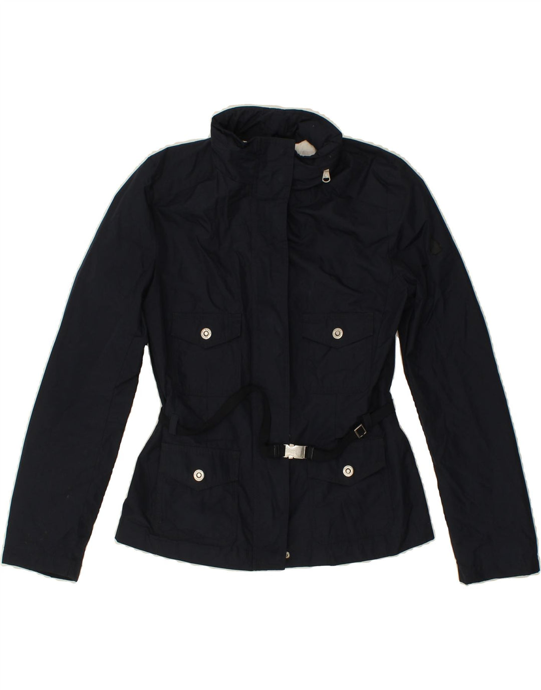 MARINA YACHTING Womens Utility Jacket IT 42 Medium Navy Blue Polyester Vintage Marina Yachting and Second-Hand Marina Yachting from Messina Hembry 