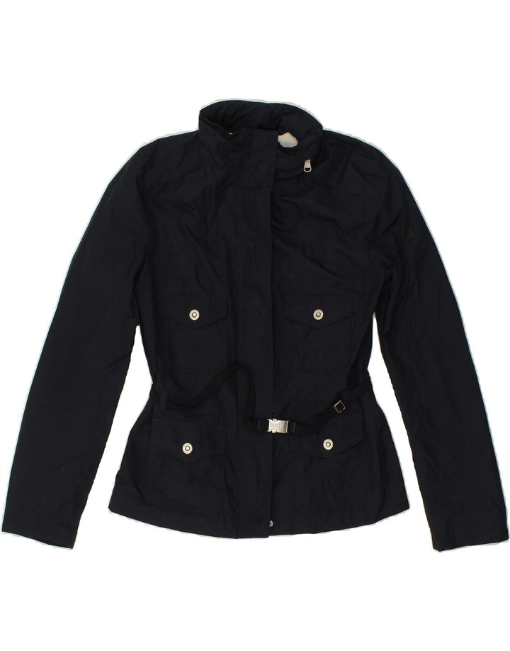 MARINA YACHTING Womens Utility Jacket IT 42 Medium Navy Blue Polyester Vintage Marina Yachting and Second-Hand Marina Yachting from Messina Hembry 
