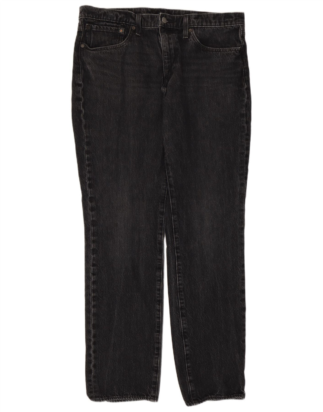 Levi's Mens Straight Jeans W36 L31 Grey Cotton