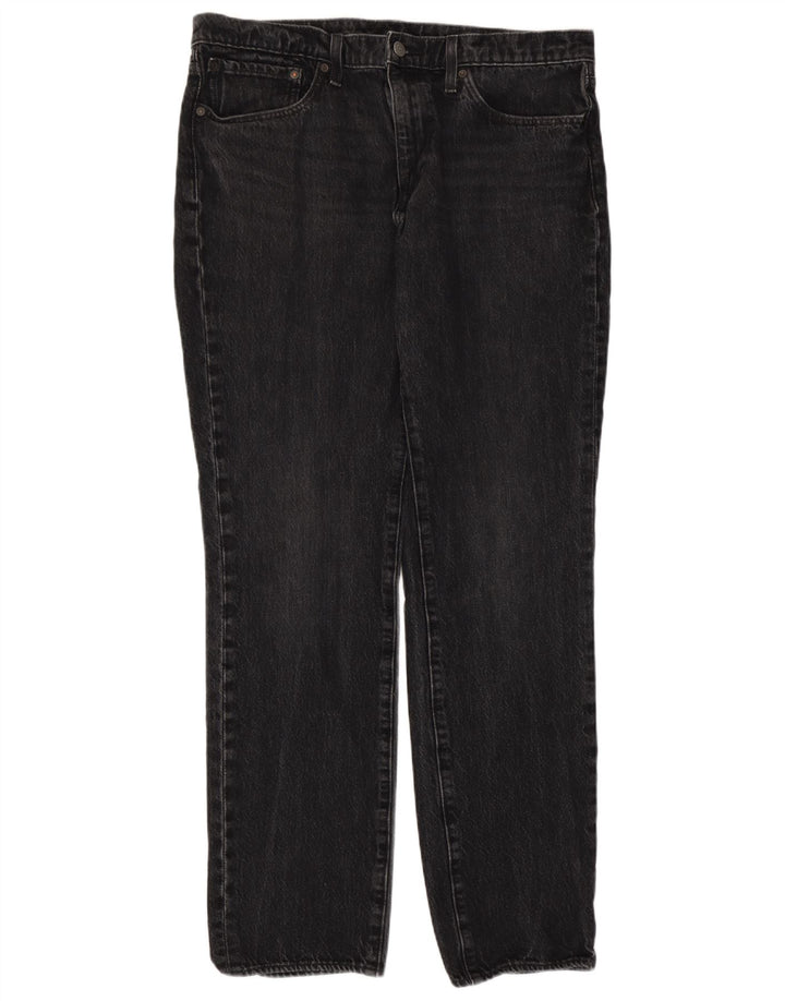Levi's Mens Straight Jeans W36 L31 Grey Cotton