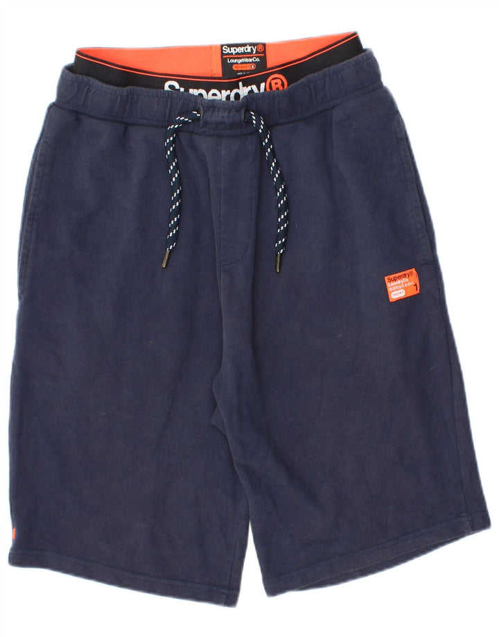 Superdry Mens Regular Fit Sport Shorts Small  Navy Blue