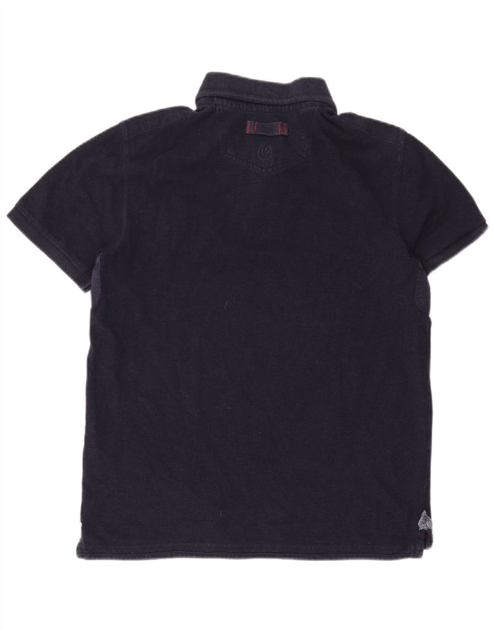 Fat Face Mens Polo Shirt Medium Navy Blue Cotton