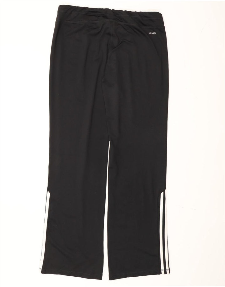 Adidas Womens Climalite Tracksuit Trousers UK 16/18 Large Black Polyester