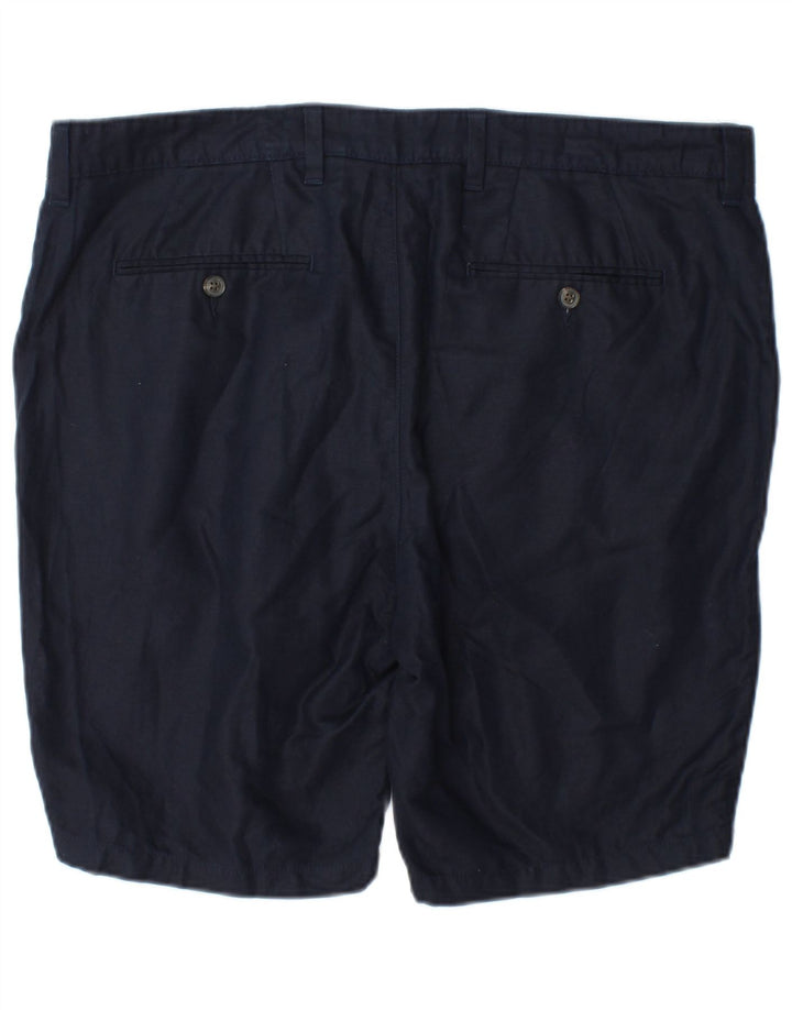 Marks & Spencer Mens Chino Shorts W38 XL Navy Blue Cotton