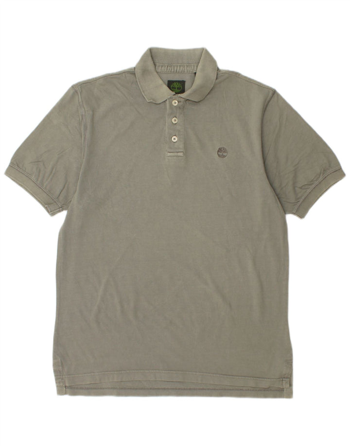 TIMBERLAND Mens Polo Shirt Small Khaki Cotton