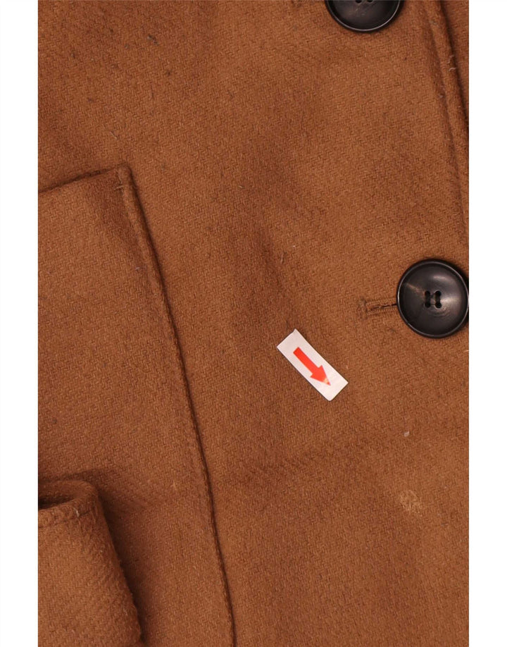 Marks & Spencer Womens Overcoat UK 24 4XL Beige Polyester