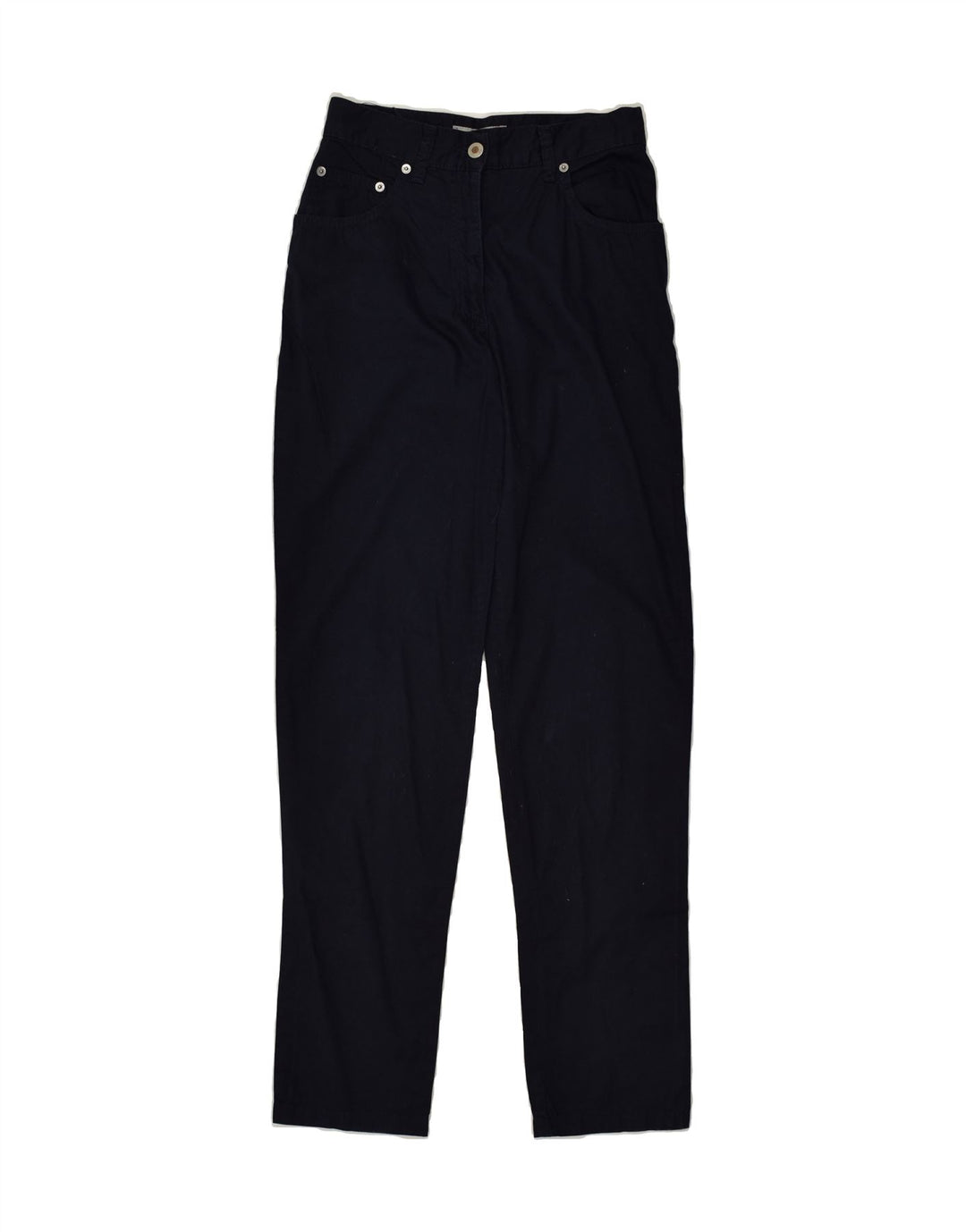 FILA Womens High Waist Slim Casual Trousers IT 42 Medium W26 L31 Navy Blue | Vintage Fila | Thrift | Second-Hand Fila | Used Clothing | Messina Hembry 