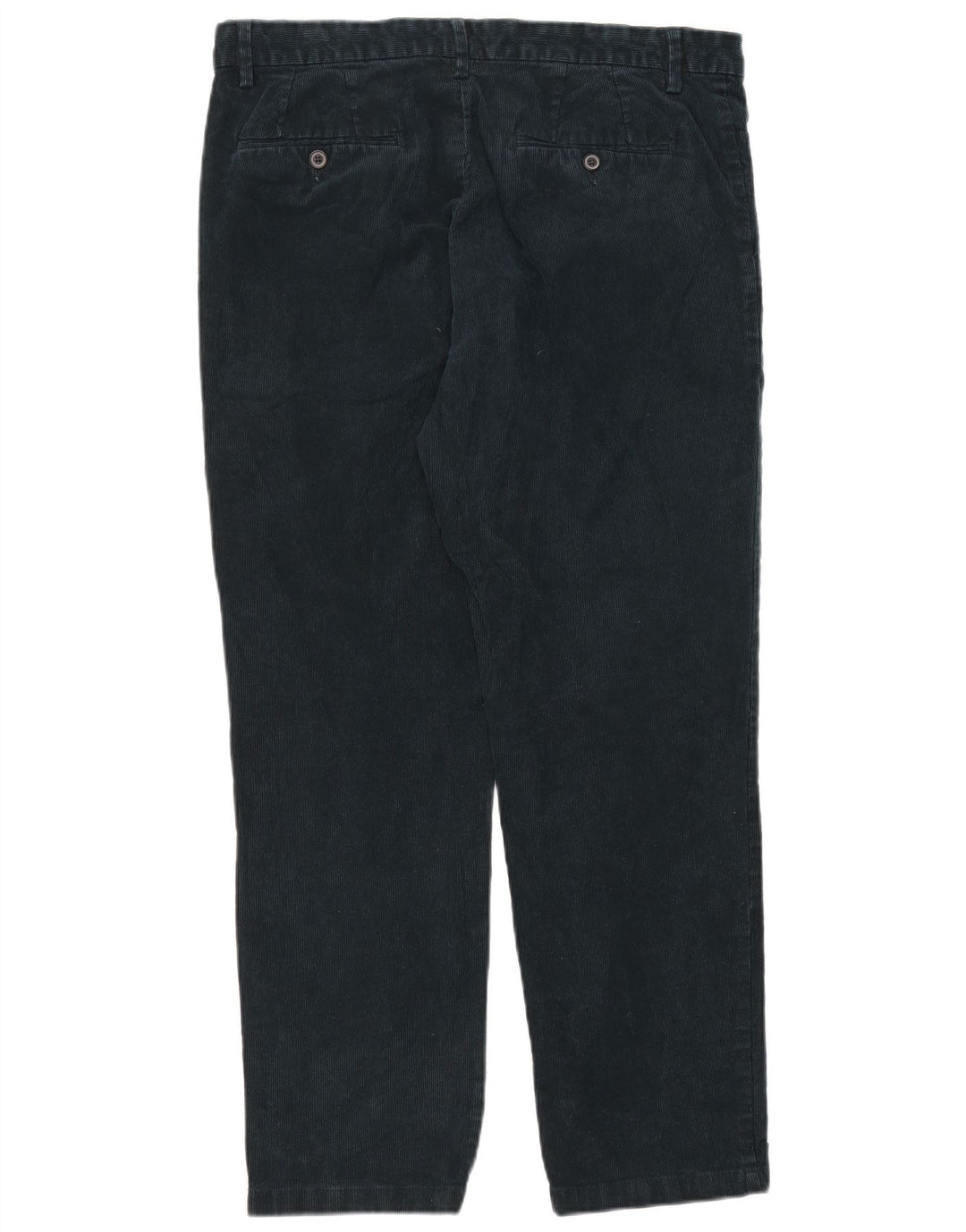 Marks & Spencer Mens Straight Regular Corduroy Trousers W36 L29 Green