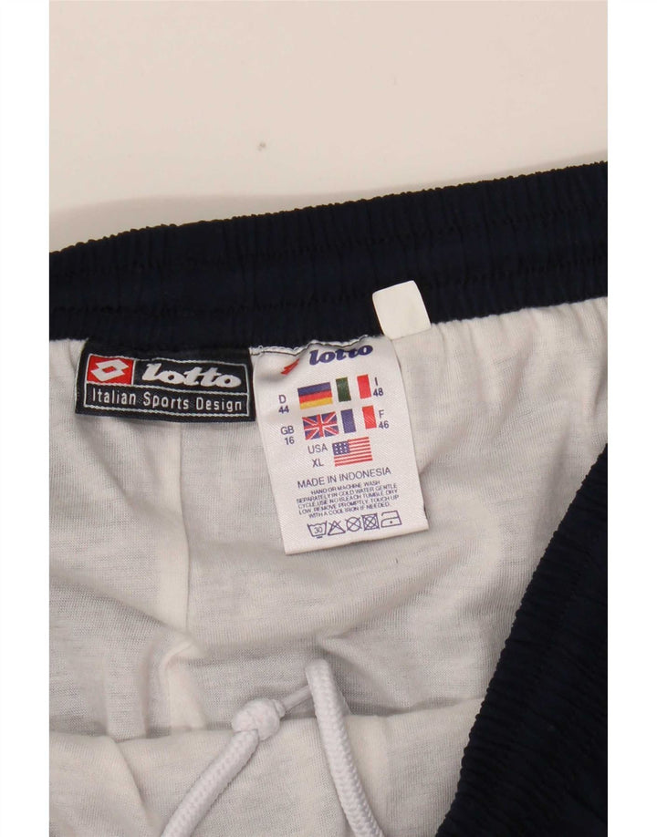 Lotto Womens Tracksuit Trousers UK 16 Large  Navy Blue Polyester