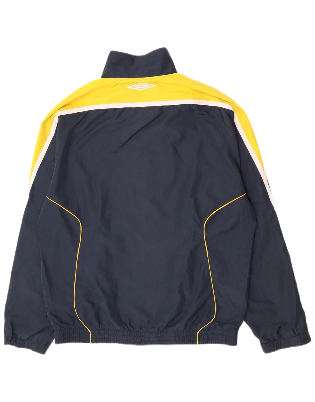 Umbro Mens Tracksuit Top Jacket XL Navy Blue Colourblock Polyester