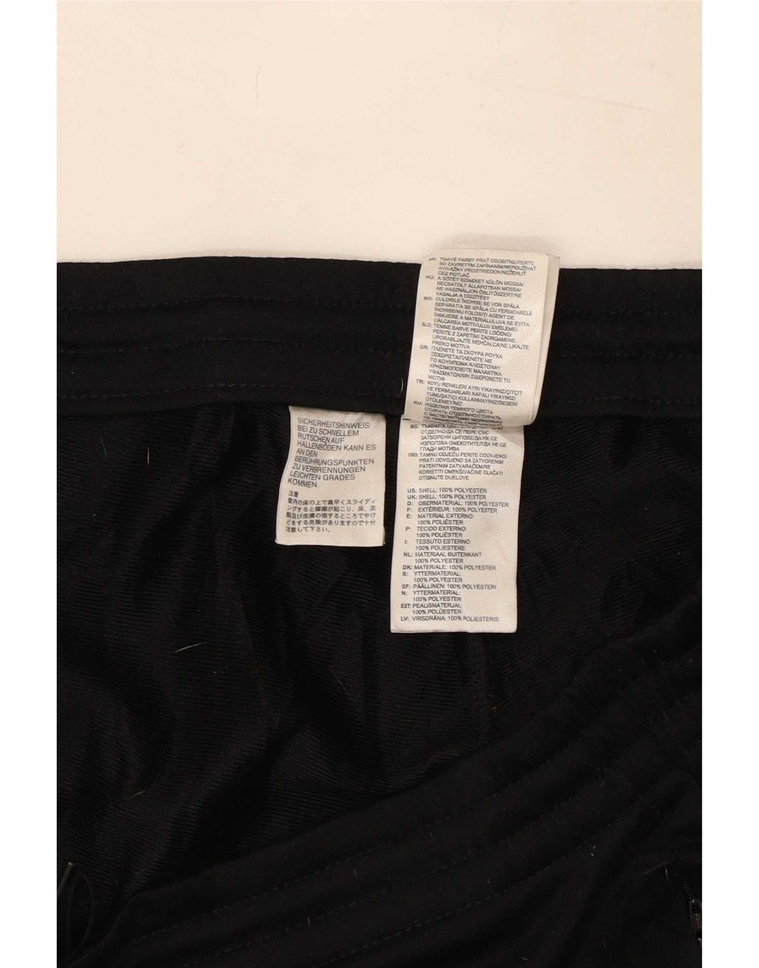 Adidas Mens Tracksuit Trousers Joggers Medium Black Polyester