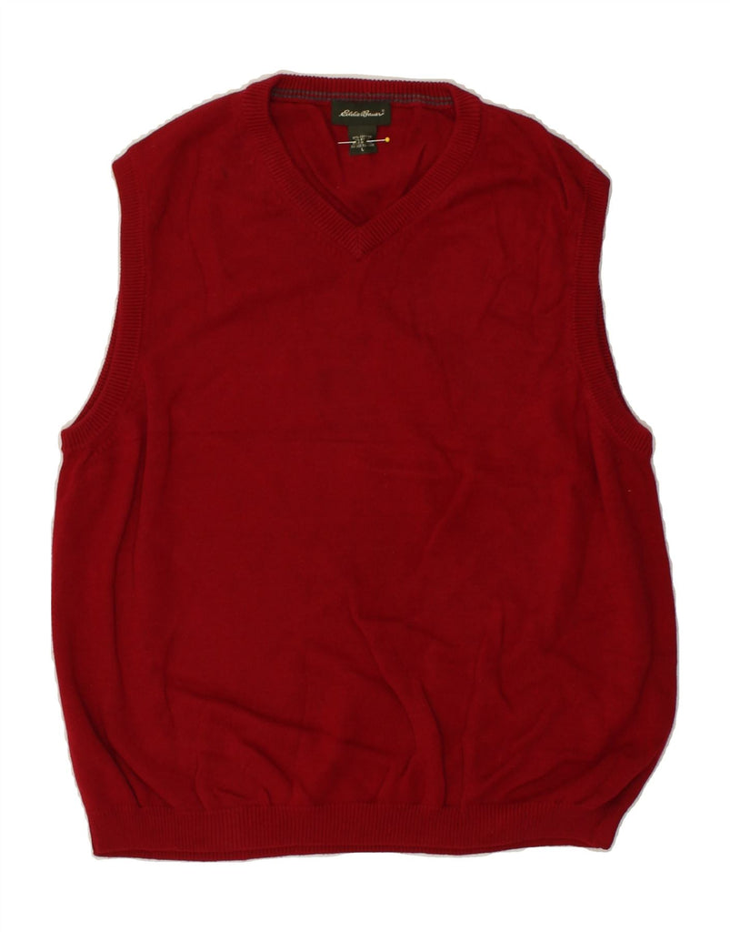 EDDIE BAUER Mens Vest Tank Top Large Red Cotton | Vintage Eddie Bauer | Thrift | Second-Hand Eddie Bauer | Used Clothing | Messina Hembry 