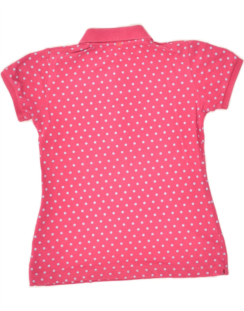 SUN68 Girls Polo Shirt 7-8 Years Pink Polka Dot Cotton | Vintage Sun68 | Thrift | Second-Hand Sun68 | Used Clothing | Messina Hembry 