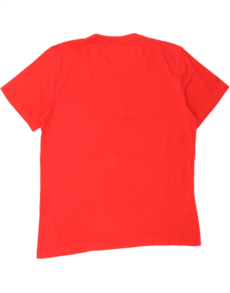 CARRERA Mens Graphic T-Shirt Top 2XL Red Cotton Vintage Carrera and Second-Hand Carrera from Messina Hembry 