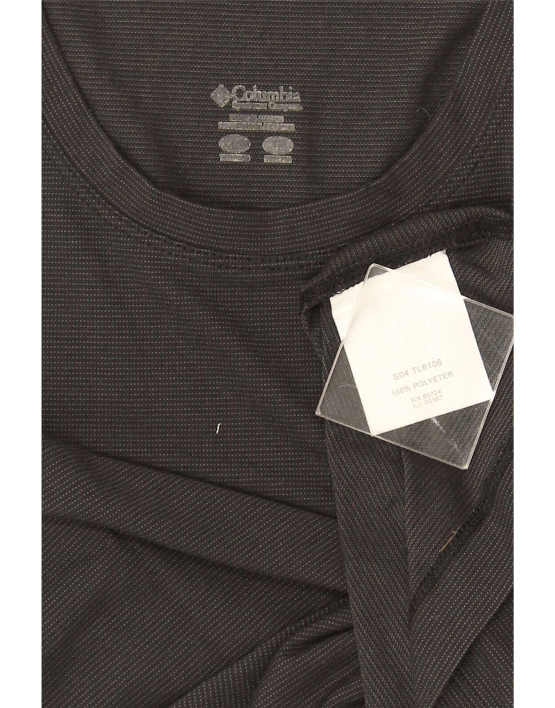 Columbia Womens T-Shirt Top UK 12 Medium Black Polyester