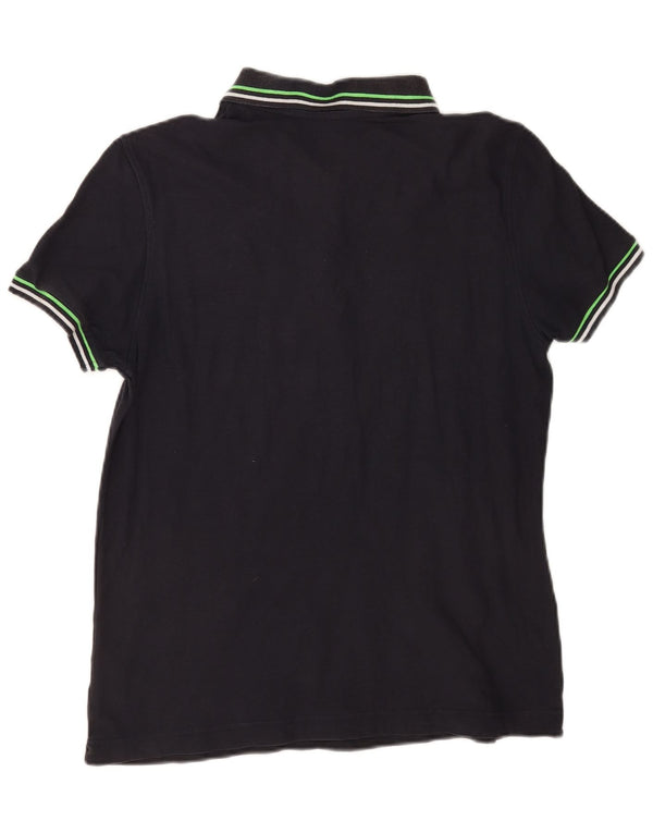 Lotto Mens Polo Shirt Medium Navy Blue Cotton