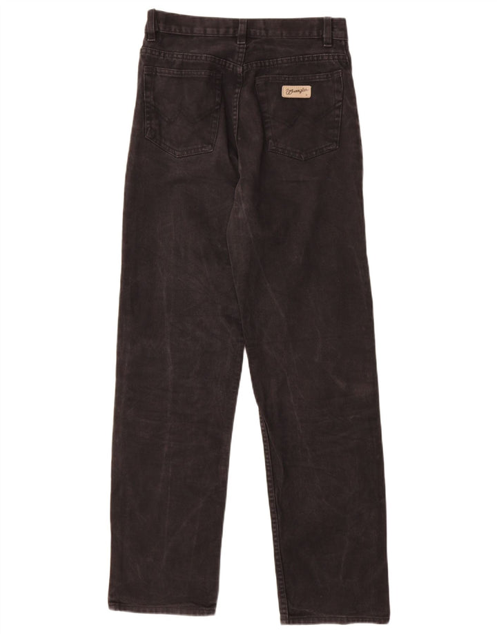 Wrangler Mens Straight Jeans W29 L29 Black Cotton