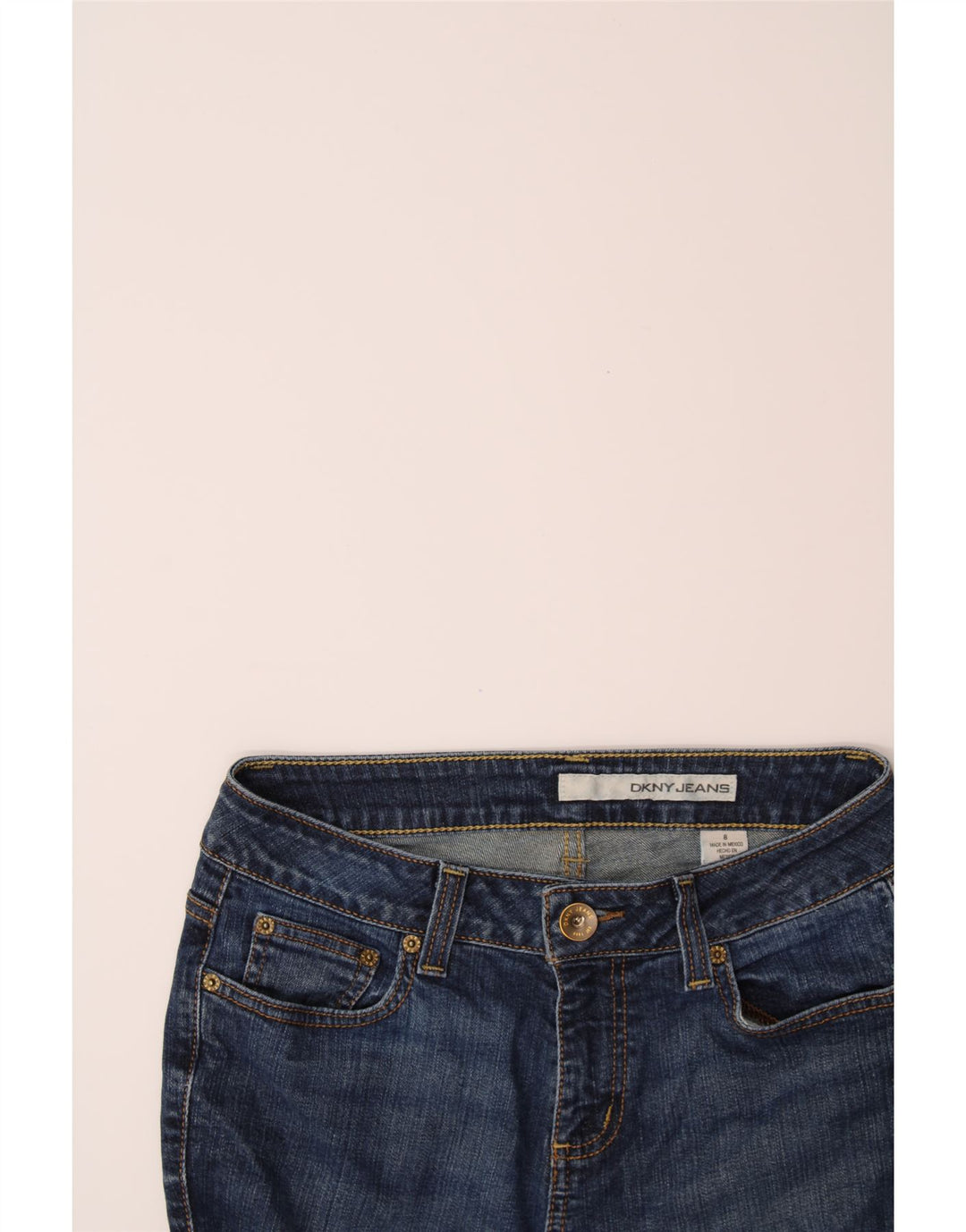 DKNY Womens Straight Jeans US 8 Medium W30 L27 Blue Cotton Vintage Dkny and Second-Hand Dkny from Messina Hembry 