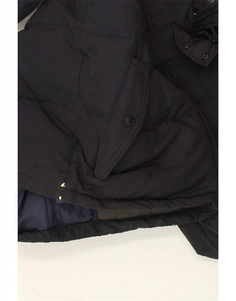 TOMMY HILFIGER Mens Padded Jacket UK 36 Small Black Polyester | Vintage Tommy Hilfiger | Thrift | Second-Hand Tommy Hilfiger | Used Clothing | Messina Hembry 