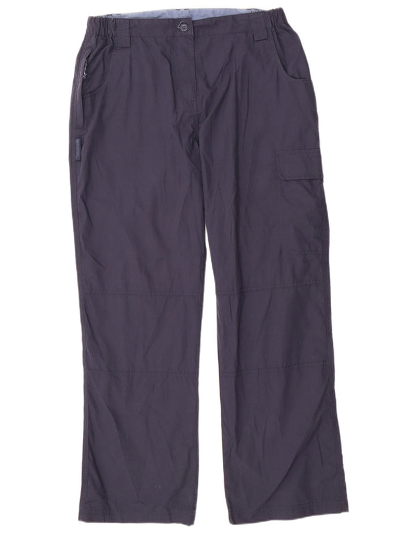 Mountain Warehouse Womens Cargo Trousers UK 12 Medium W32 L29 Navy Blue