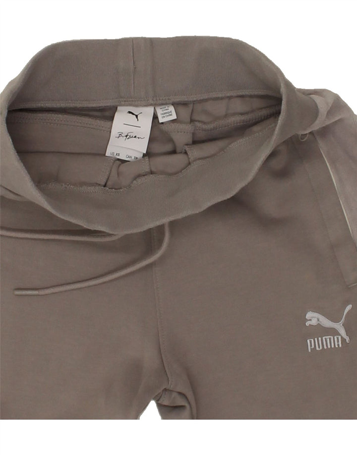 PUMA Womens Graphic Tracksuit Trousers UK 6 XS Grey Vintage Puma and Second-Hand Puma from Messina Hembry 