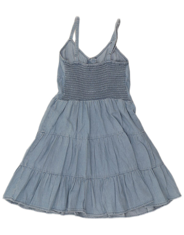 Lipsy Womens Sundress UK 8 Small Blue Cotton