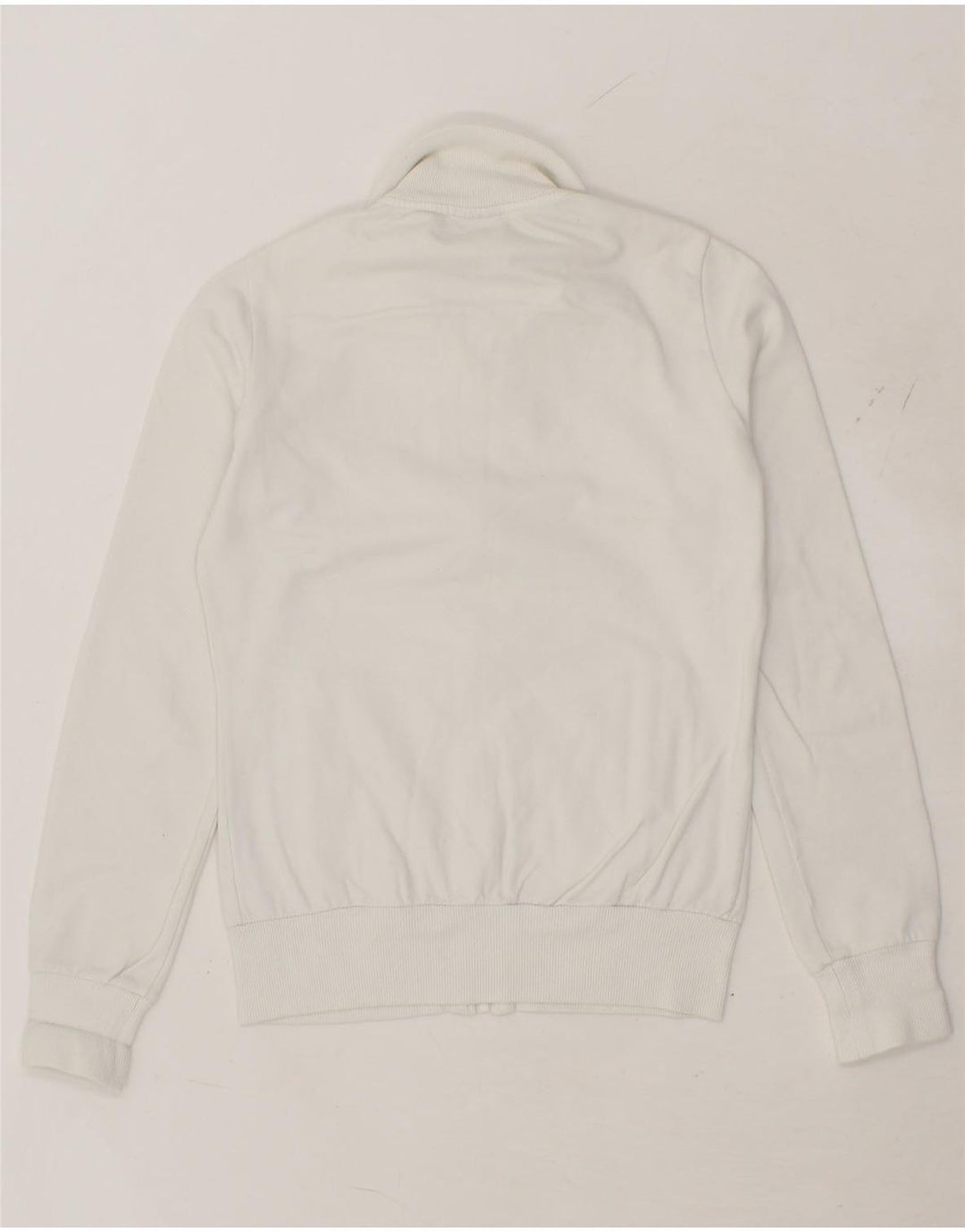 LOTTO Womens Tracksuit Top Jacket UK 12 Medium White Cotton Vintage Lotto and Second-Hand Lotto from Messina Hembry 