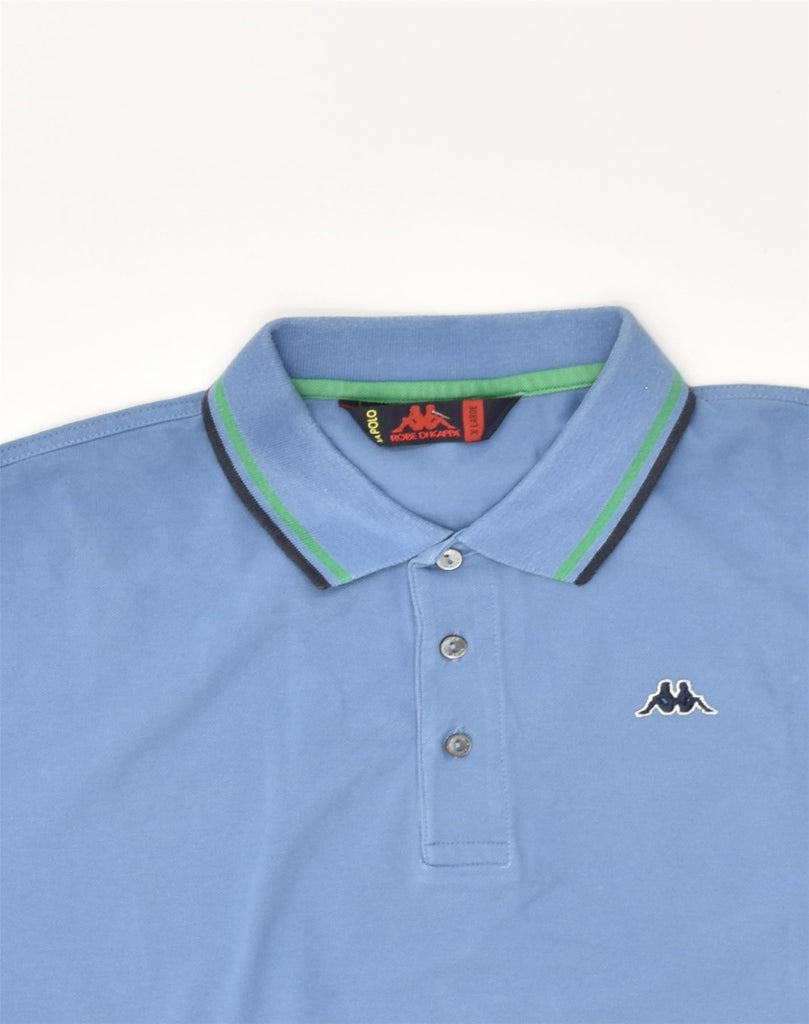 KAPPA Mens Polo Shirt XL Blue Cotton | Vintage Kappa | Thrift | Second-Hand Kappa | Used Clothing | Messina Hembry 