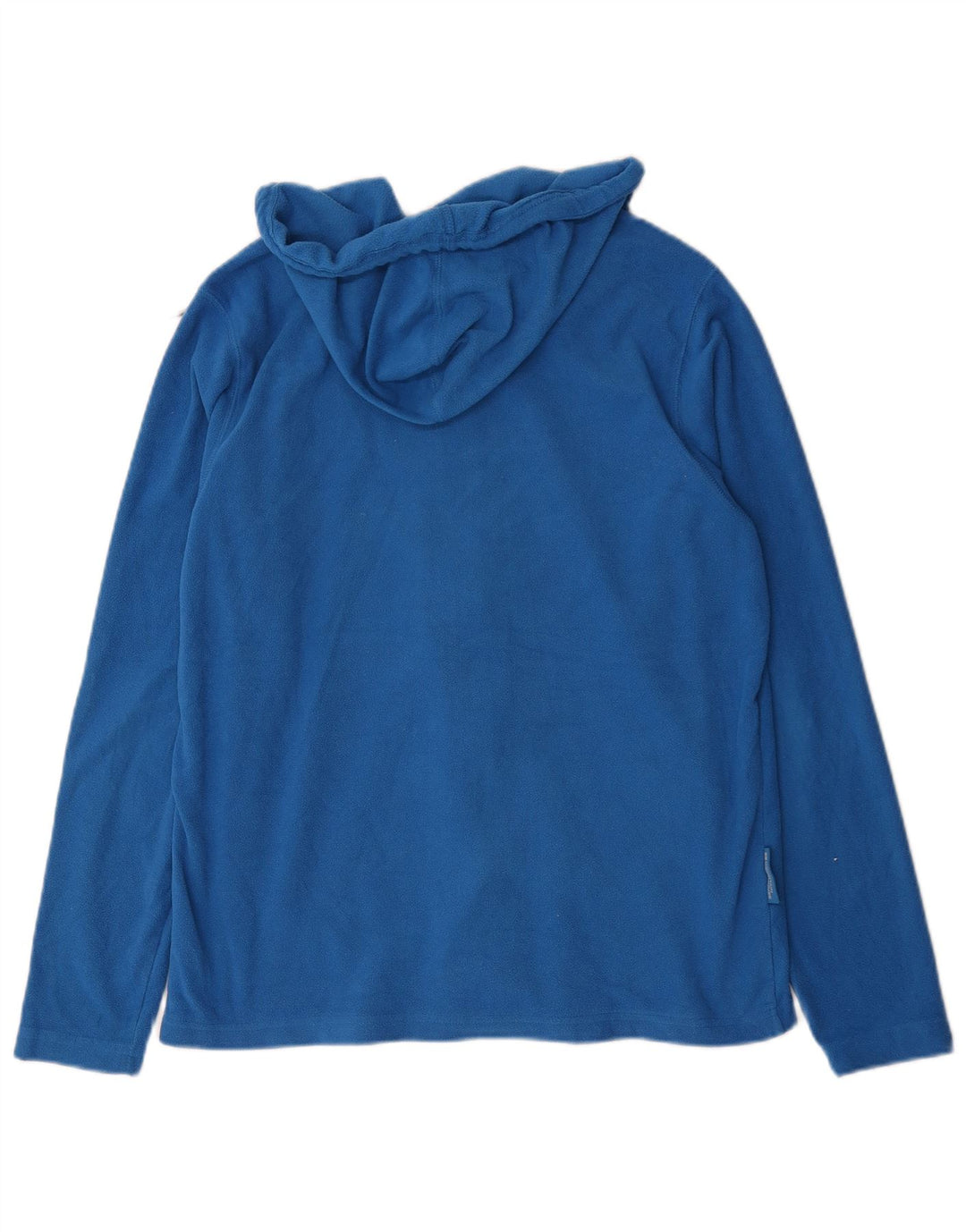 Mountain Warehouse Mens Hooded Fleece Jacket UK 38 Medium Blue Polyester