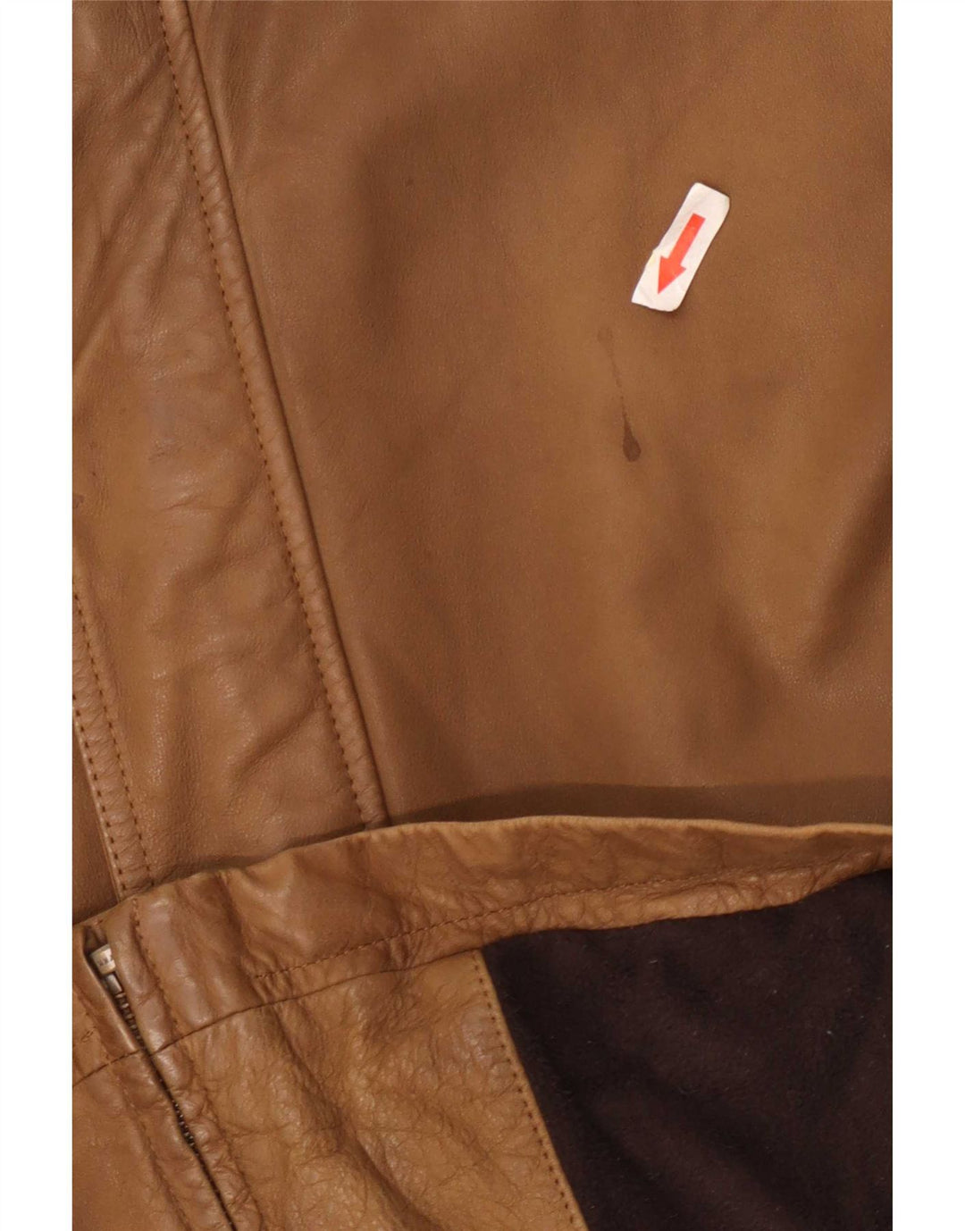 Timberland Mens Leather Jacket UK 36 Small Brown