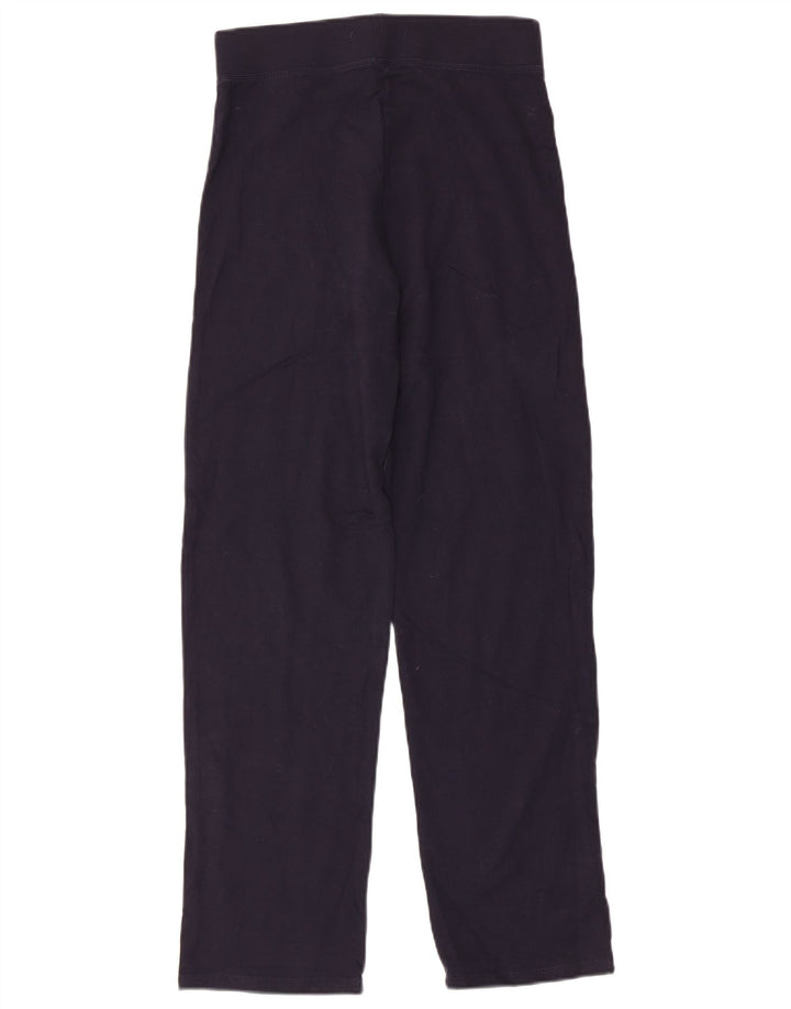 Marks & Spencer Womens Tracksuit Trousers UK 8 Small  Navy Blue Cotton
