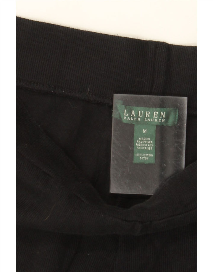 RALPH LAUREN Womens Straight Chino Trousers Medium W30 L29 Black Cotton