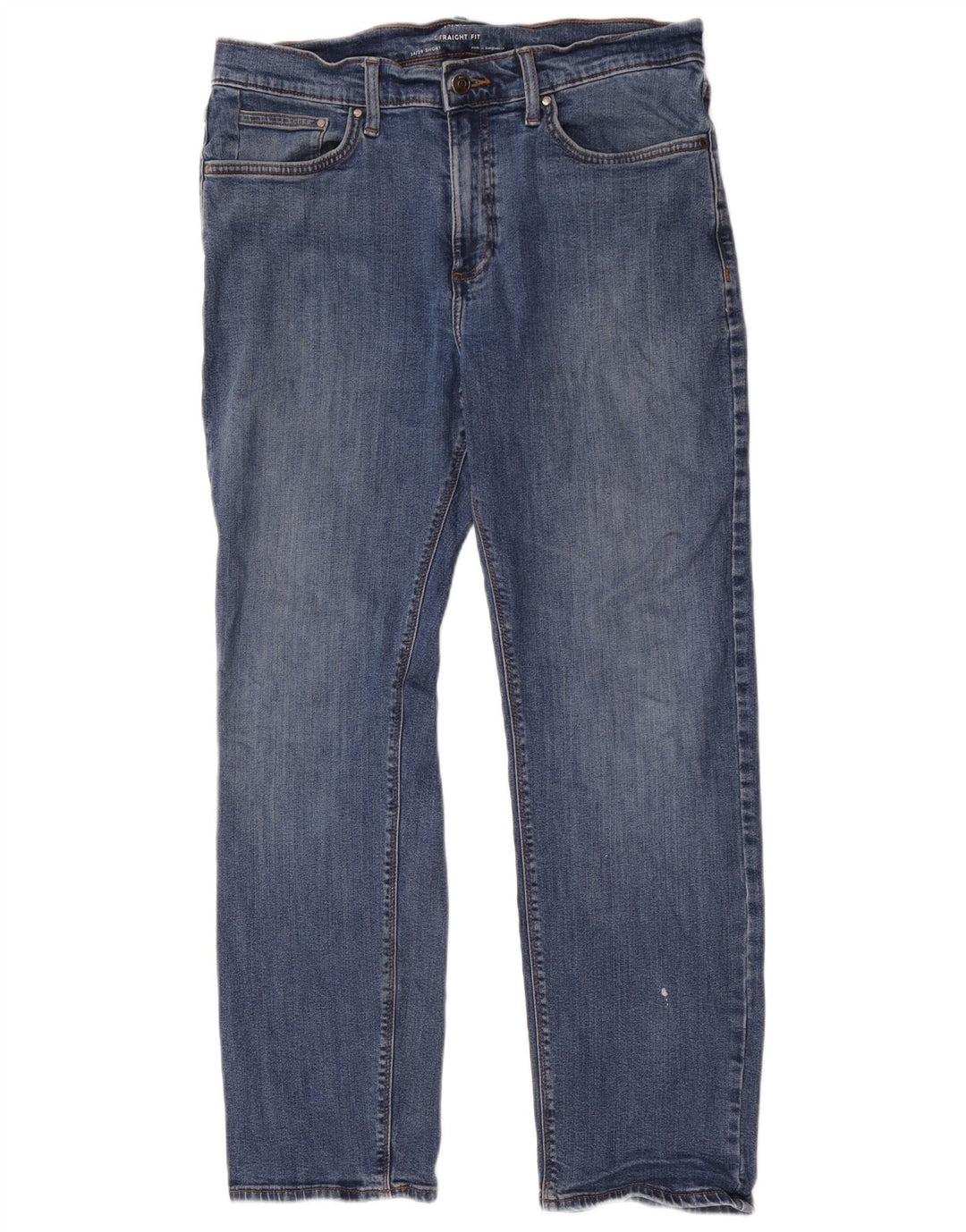 Marks & Spencer Mens Straight Jeans W34 L29 Blue Cotton