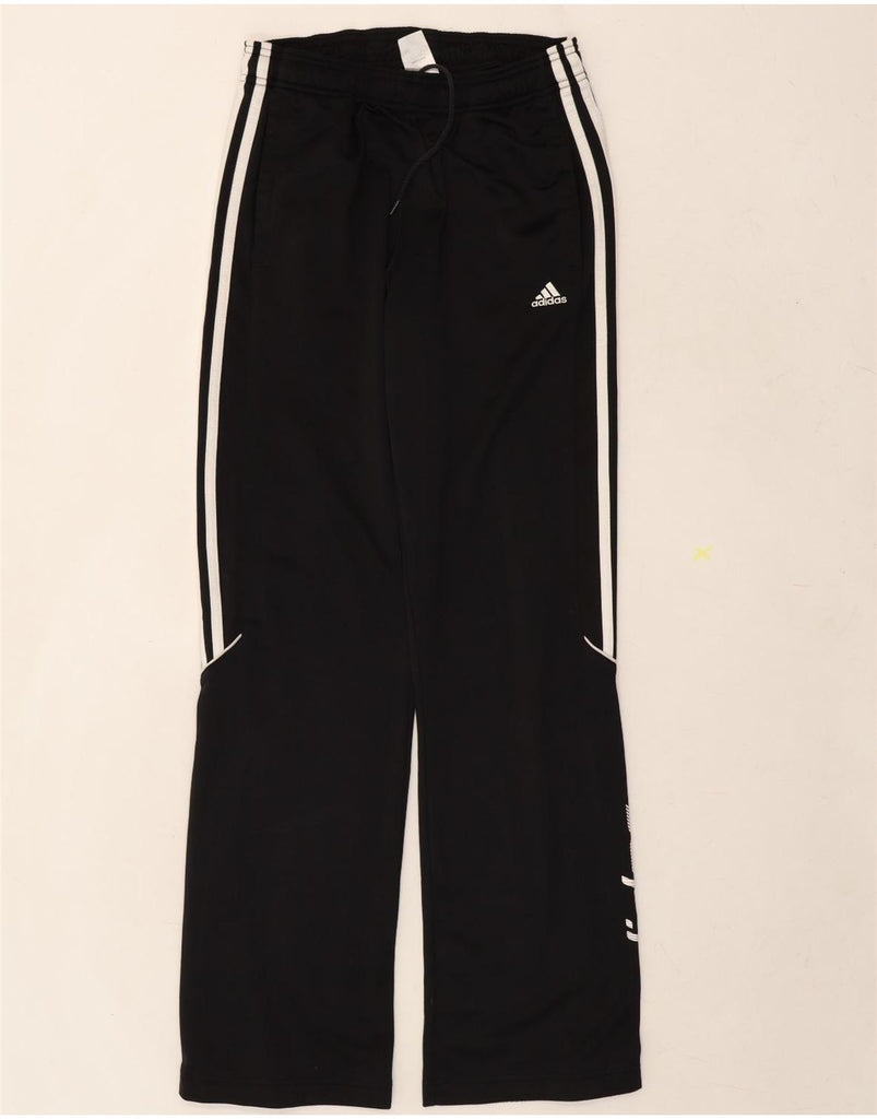 ADIDAS Girls Graphic Tracksuit Trousers 15-16 Years  Black Polyester Vintage Adidas and Second-Hand Adidas from Messina Hembry 