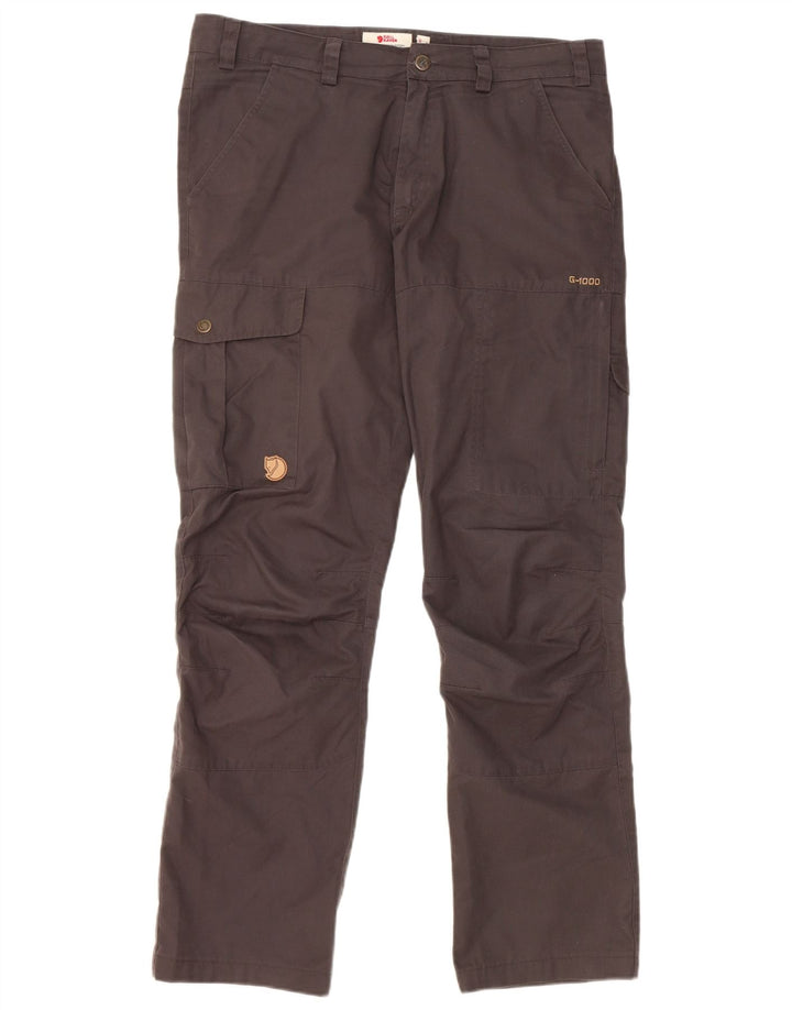 Fjall Raven Mens Straight Cargo Trousers EU 48 Medium W32 L31 Grey