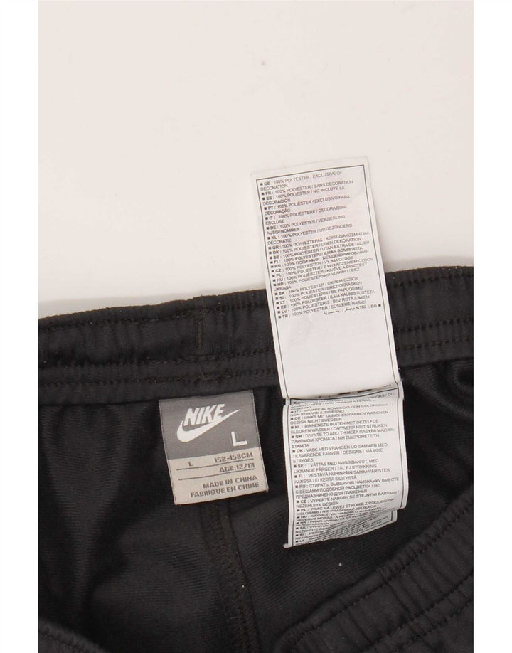 Nike Boys Tracksuit Trousers 12-13 Years Large Grey Colourblock Polyester