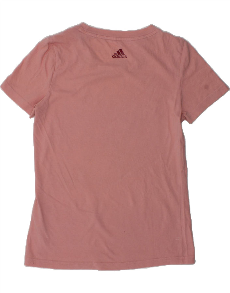 ADIDAS Girls Graphic T-Shirt Top 11-12 Years Pink Cotton | Vintage Adidas | Thrift | Second-Hand Adidas | Used Clothing | Messina Hembry 