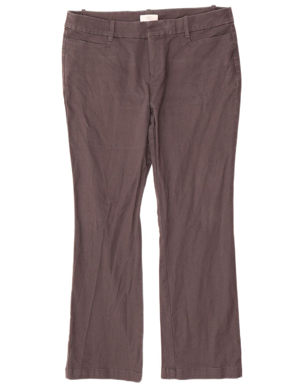 Dockers Womens Bootcut Casual Trousers UK 12 Large W36 L29 Grey Cotton